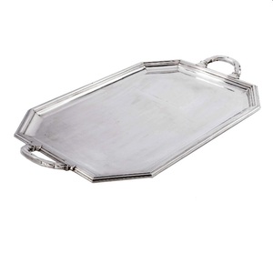 Plateau de service de restauration de décoration de table de fête de mariage d'aspect royal fabriqué à la main de qualité très durable plats de service hôtels - Product Image 2