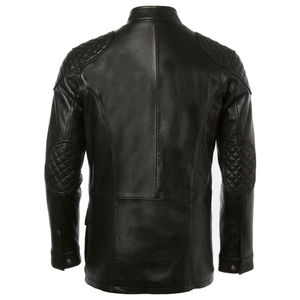 Veste en cuir pour homme, matériau de qualité supérieure, prix de gros, cuir d'agneau véritable vieilli, avec expédition pour veste en cuir pour homme - Product Image 3