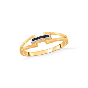 Symmetry Glow 18K Gold-Plated Stainless Steel Geometric <b>Ring</b> Adjustable Open <b>Size</b> Trendy Religious Style Jewelry - Product Image 3