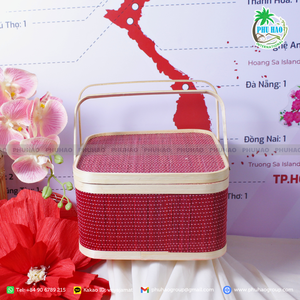 Produit de vente chaud rehaussez votre expérience de cadeau avec un panier-cadeau en bambou rustique et élégant - Product Image 6