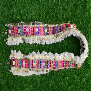 Banjara สวยสไตล์ผู้หญิง1.5นิ้วสายปรับได้ทำด้วยมือหลากสีลูกปัดพลอยเทียม Crossbody กระเป๋าลูกปัดเข็มขัดลูกปัด - Product Image 2