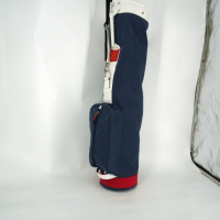 Sacs de golf avec broderie de logo personnalisé d'usine pochette en cuir et toile sac de support de golf LCGB-0014