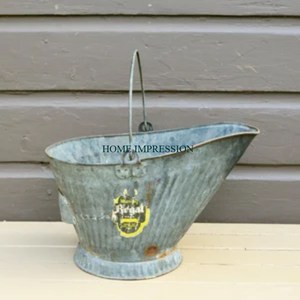 Seau à charbon en métal de qualité supérieure avec finition antique charmante et idéal pour les cheminées ou les poêles et robuste pour une utilisation durable - Product Image 5