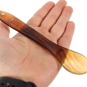 Cutlery Horn <b>Salad</b> <b>Spoon</b> Handmade Ideal Kitchenware Tabletop Restaurant Hotel Use Flatware Set Bulk Use Tools Large Handle - Product Image 2