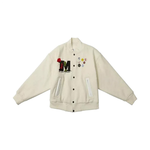 Veste universitaire d'hiver personnalisée de haute qualité pour hommes nouveau design veste universitaire en laine respirante avec lettre brodée - Product Image 1