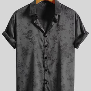 เสื้อเชิ๊ตผู้ชายพิมพ์ลายซับลิเมชัน, เสื้อเชิ๊ตแขนครึ่งแขนระบายอากาศได้ดีมีสไตล์ - Product Image 1