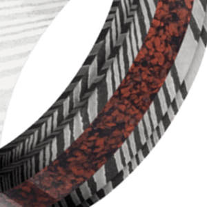 Anillo de acero de Damasco hecho a mano tipo religioso islámico personalizado estilo moderno disponible para la venta a un precio - Product Image 5