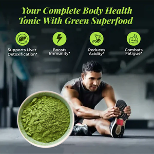 Pabrik grosir bubuk WheatGrass mentah bubuk jus rumput gandum organik hijau alami - Product Image 5