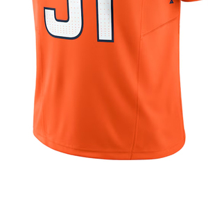 Maillot de football américain unisexe en polyester à manches courtes avec impression par sublimation personnalisée Nom de l'équipe Numéro Respirant Séchage rapide - Product Image 6