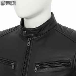 Nuevo 2025 Venta al por mayor Custom Made Own Logo Pro Calidad Casual Moda Chaquetas de cuero Faux o Original Fabricante de cuero Vendedor - Product Image 4