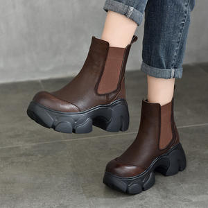Bottes grises pour femmes au-dessus du genou, ton gris neutre, talon épais, bottes d'hiver hautes pour femmes, couleur cognac, bottes cuissardes pour femmes, couleur brandy riche - Product Image 2