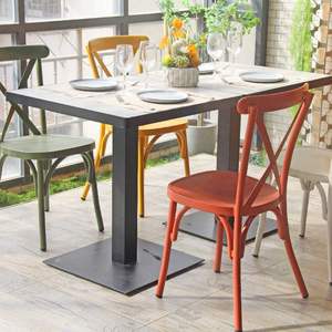 Chaises de salle à manger d'intérieur et d'extérieur en métal pour restaurant Quantité en vrac de haute qualité vintage usage unique et moderne maison hôtel restaurant - Product Image 5