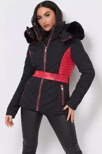 <b>Hooded</b> puffer <b>jacket</b> women <b>padded</b> down winter <b>jacket</b> with custom logo quilted bubble <b>jackets</b> - Product Image 3