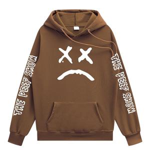 Wholesale Show <b>Black</b> Hoodie Men's Casual <b>Sweatshirt</b> With Pocket Front Print Regular Fit Autumn Streetwear Knitted - Product Image 2
