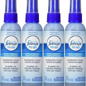 สเปรย์กำจัดกลิ่น Febreze To Go ผ้าให้ความสดชื่นเพิ่มความแข็งแรงมากกลิ่นเดิม2.8ออนซ์แต่ละแพ็ก4ชิ้น - Product Image 2