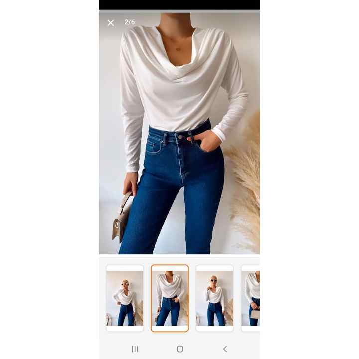 Plunging Neck Long Sleeve Blouse