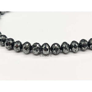 Perles de diamant noir naturel AAA+ 10-12 mm, diamants en vrac pour bijoux personnalisés, cadeau d'anniversaire parfait, collier - Product Image 1