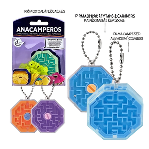 Anacampseros Portachiavi e Moschettoni Promozionali Personalizzati con Design a Labirinto e Funzionalità Personalizzabili - Product Image 2