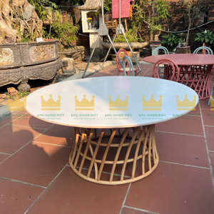 Trending Style 2025 Blue Color RattanTotsFurniture-Tables et chaises en rotin de qualité supérieure, sûres et élégantes pour l'espace ludique des enfants - Product Image 1