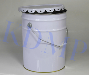 Tambor de hojalata de metal redondo de 18 litros para aditivos de aceite de motor, pintura a base de agua, fertilizante químico industrial, embalaje con certificación ISO - Product Image 2