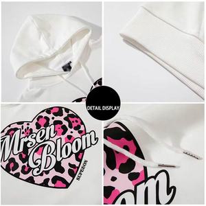 2024ใหม่เสื้อฮู้ดสวมหัวขนาดใหญ่กว่าผ้าไหมพิมพ์โลโก้ DTG เสื้อฮู้ดและเสื้อกันหนาวสำหรับผู้หญิง - Product Image 2