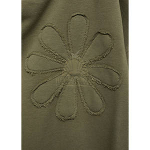 Sweat-shirt à capuche unisexe de haute qualité avec logo brodé délavé, sweat-shirt de sport à manches longues, col rond, 100% coton molletonné - Product Image 5