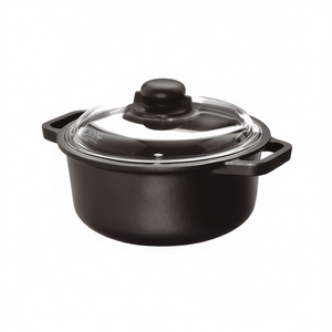 Cacerola Risoli de aluminio antiadherente de 20 cm con tapa, color negro, 097IN 20TP - Product Image 2