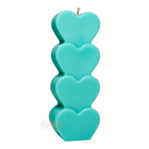 Vela de pilar de cera de soja en forma de corazón para decoración festiva del hogar, decoración de Bar de Pascua de Navidad, para bodas, fiestas, otras vacaciones - Product Image 1
