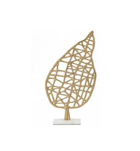 Estilo moderno Color dorado Decoración de mesa Tamaño y forma personalizados Escultura de aluminio Llegada caliente Artesanía de metal - Product Image 4