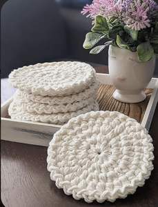 Sous-verres ronds en rotin tissés à la main avec support napperons tissés à la chaleur isolés par poterie ensemble de sous-verres écologiques - Product Image 5