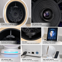 Machine d'analyse cutanée avancée à IA avec caméra 30 millions de pixels, imagerie 8 spectres et scanner facial avec système de rapports