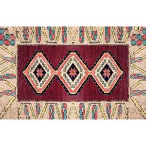 Tapis à motifs géométriques, tapis imprimé, décoration intérieure, style bohème, cadeau pour elle, tapis en velours - Product Image 2