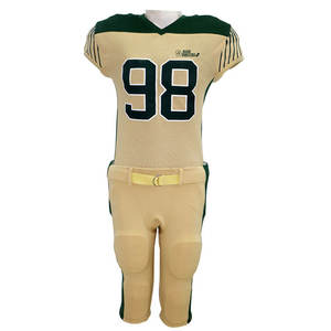 Uniforme de Fútbol Americano Personalizado, Nuevo Modelo 2025, Mejor Precio, Manga Corta para Adultos, 100% Poliéster - Product Image 1