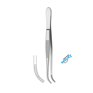 Pinces à pansement standard en acier inoxydable de haute qualité courbées 10.5cm / 4.25 "Fabricant d'instruments chirurgicaux - Product Image 3