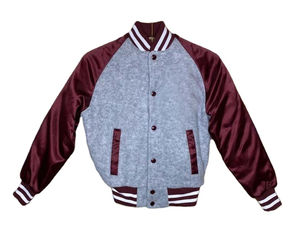 Veste universitaire collégiale personnalisée pour hommes veste de baseball streetwear à la mode avec impression de logo et service de marque de distributeur - Product Image 1