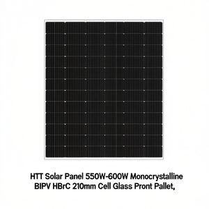 Panneau solaire HJT 550W-600W monocristallin BIPV HBC Perc 210mm Cellule en verre sur palette - Product Image 2