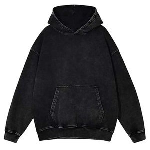 ชุดเสื้อฮู้ดซักด้วยกรด sunfade สำหรับผู้ชาย2026เสื้อฮู้ดล้างหินแนววินเทจทรงโอเวอร์ไซส์ออกแบบโลโก้ได้ตามต้องการ - Product Image 4