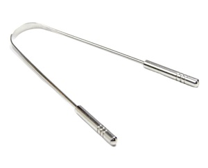 New Arrival Premium Metal Stainless Steel <b>Tongue</b> Scraper Premium Metal <b>Tongue</b> Scraping <b>Cleaner</b> for Fresh Breath - Product Image 1