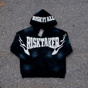 Fabricante ácido lavado Vintage desgastado parche bordado apliques Unisex pulóver sudaderas sol desteñido Stonewash sudaderas con capucha - Product Image 1