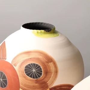 Jarrones de cerámica para flores, soportan diseños florales simétricos, jarrones de cerámica perfectos para realzar estantes, repisas y entradas - Product Image 5