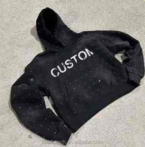 Sudadera con capucha de algodón para hombre con logotipo personalizado, material de lana de color liso de fábrica, perfecto para entrenamiento de gimnasio y moda urbana - Product Image 6