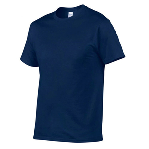 Vente en gros de t-shirts pour hommes de qualité supérieure, personnalisables avec logo, coupe classique, manches courtes, couleur unie, polyester et coton respirant - Product Image 3