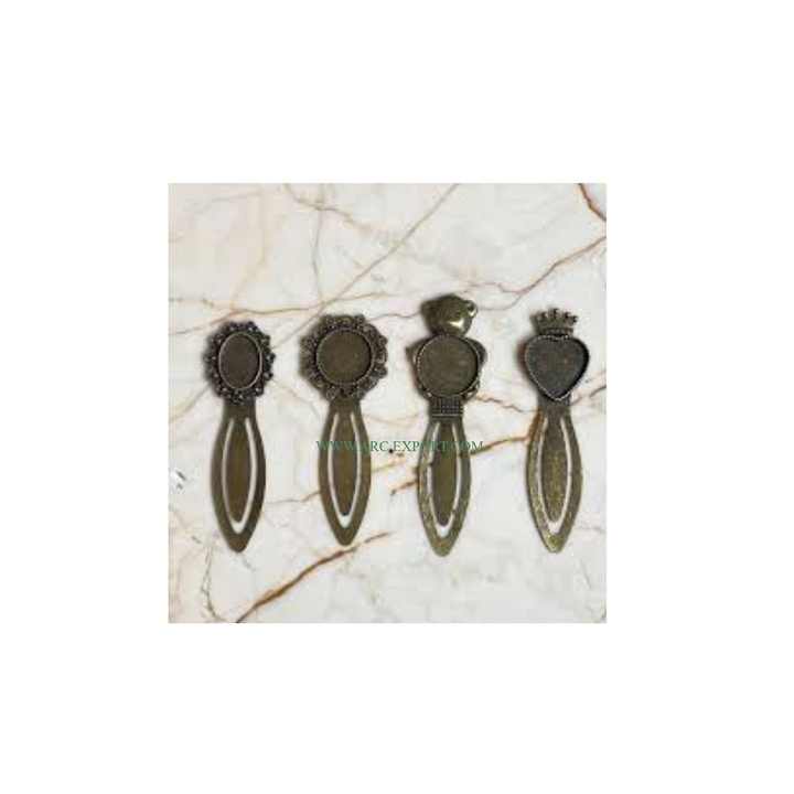 Vintage Designer Brass Finishing Attractive Look Bookmark Set of 4 Luxurious Superior Quality Metal Book Marks at Lowest Price