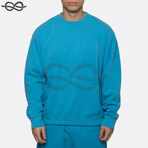 Sudadera con contorno bordado Sudadera Color negro Se adapta a la talla Crewneck Ribbed Cuffs & Hem Sudadera - Product Image 5