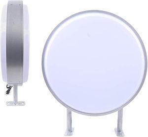 Caja de Luz LED Circular para Exteriores – Señalización Iluminada Impermeable para Publicidad de Marca 60CM - Product Image 1