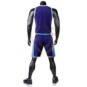 Maillot de basket-ball personnalisable haute visibilité pour homme, nouvelle arrivée, respirant, séchage rapide, sans manches, 100% polyester, vêtements de sport, ensembles de maillots de basket-ball - Product Image 4
