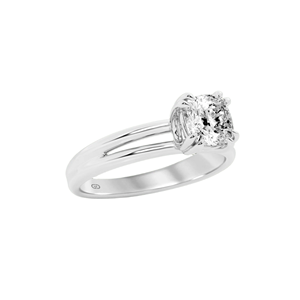 Anillo Serenity Cushion con Diamante Solitario y Aro Dividido, Plata de Ley 925, Oro Vermeil de 14 Quilates, 2.00 Quilates, Diamante Natural, Joyería Fina para Mujer - Product Image 5