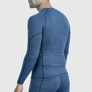 Camisetas de compresión para hombre al mejor precio, tipo patrón sólido directo de fábrica al por mayor - Product Image 2