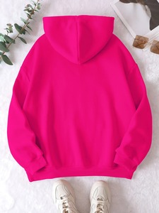 Conjunto de Sudadera con capucha y pantalones Jogger de lana con cremallera para mujer, chándal suave y cálido, ideal para gimnasio, yoga o viaje, atuendo informal de invierno - Product Image 3