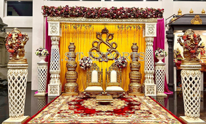 งานแต่งงานมหารานีสุดงดงาม บิลเดอร์แมนดัปแบบบอลลีวูด ดีไซน์ใหม่แกะสลักจากไฟเบอร์ บิลเดอร์แมนดัปบอลลีวูดแบบล่าสุดสำหรับงานแต่งงานสุดหรูในลอนดอน - Product Image 4